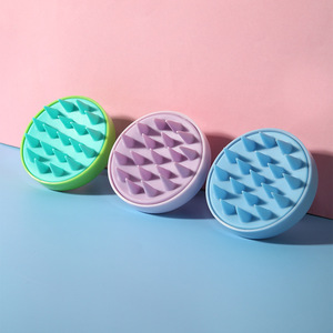 Scalp Massage Hair <b>Brush</b> Silicone Massager For <b>Shampooing</b> And Exfoliating With Soft Bristles For Hair Care - Product Image 2