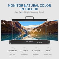 SEETEC Marco de rack LCD extraíble de grado de transmisión de 17,3 "con panel IPS FHD 1920x1080, control maestro de estudio OEM