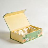 Boîte d'emballage en carton rigide magnétique de taille personnalisée, recyclable, luxe, pliable, avec couvercle magnétique