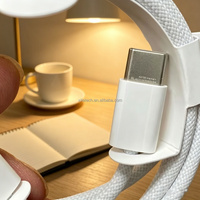 Cable de Carga Original de Fábrica USB C, Cable Trenzado de Carga Rápida de 60W, Juego de Cables de Datos para iPhone 17 Pro 16 15 14 13