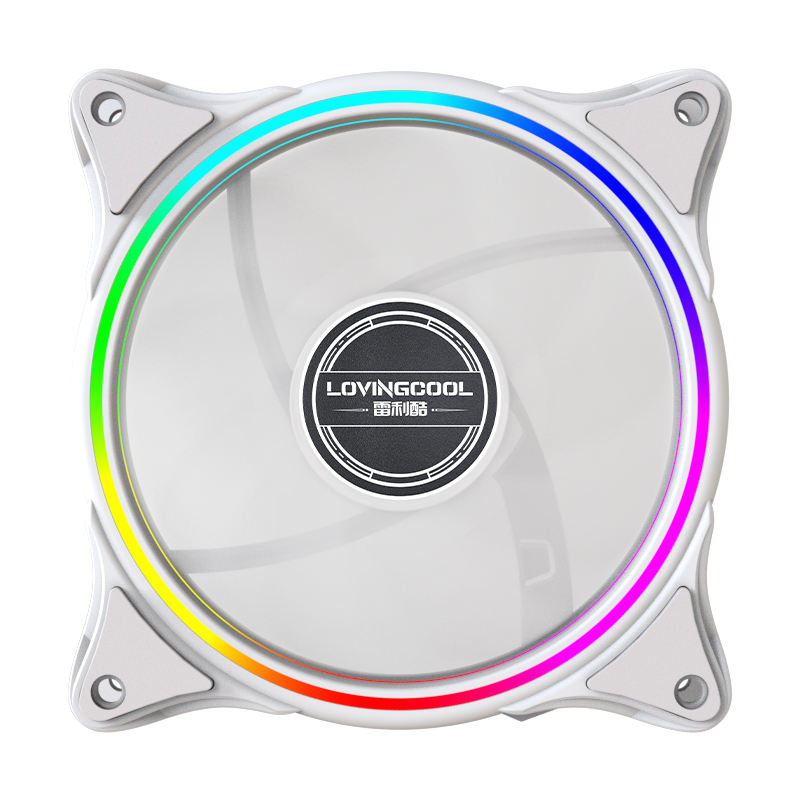 RGB-ventiladores-siete juegos de ventiladores-Blanco