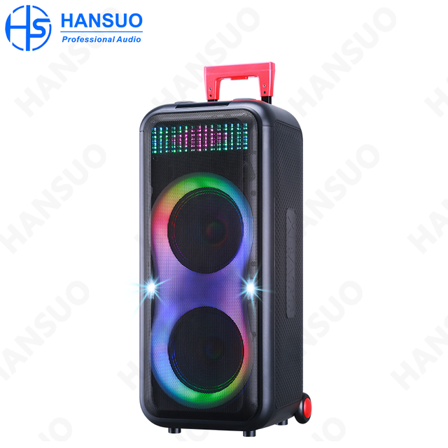 Wholesale Price Speaker Bt Speaker Dual 8inches Trolley Kalonka Office Portable Smart Dj Woofer Speaker