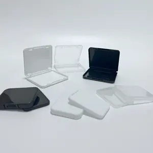 カスタムプラスチックシャッターコンテナカードケースプラスチック薄手ケーススリム薄手プラスチックパッケージブラックホワイトクリア