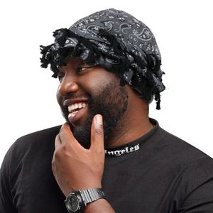 Nouveauté : Bonnets multicolores à motif cachemire très élastiques pour hommes, tendance et décontractés, avec pompons - Product Image 2