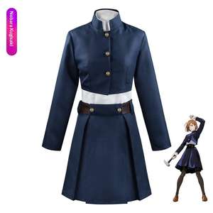Costume de déguisement d'Halloween Anime Jujutsu Kaisen Fushiguro Megumi <span class=keywords><strong>Gojo</strong></span> <span class=keywords><strong>Cosplay</strong></span> Costume Uniforme bleu Ensemble complet - Product Image 3