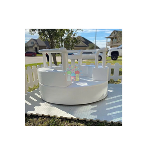Carosello Elettrico Bianco per Bambini, Giocattoli Commerciali all'Ingrosso per Attrezzature da Gioco Morbido e Parchi <span class=keywords><strong>Giochi</strong></span> - Product Image 1