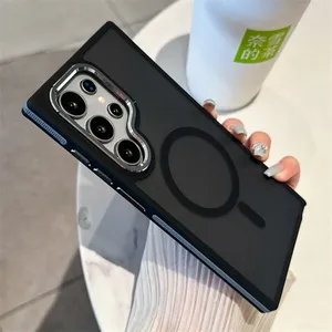 NOUVEAU Étui magnétique mat pour Samsung <span class=keywords><strong>Galaxy</strong></span> S24 <span class=keywords><strong>S22</strong></span> S25 Ultra S23 Plus S23 FE Charge sans fil Housse antichoc CHAOYIDIAN - Product Image 6