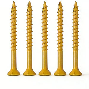 200 pièces # Vis à bois <span class=keywords><strong>Torx</strong></span> T25 de 2,50 mm, 8 x 2, en acier bronze résistant à la rouille, pour terrasses extérieures, emballage OEM - Product Image 1