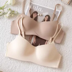 Sujetadores transpirables sin costuras para mujer, sujetador fino de realce, sujetador de soporte sólido sin aros, ropa interior cómoda para mujer y Niña - Product Image 1