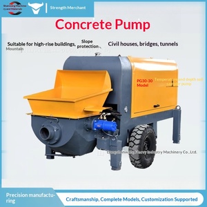 Bomba de Hormigón para Construcción, Bomba para Colunas Estructurales Secundarias, Bomba para Vertido de Hormigón con Agregados Grandes, Mortero de Piedra Fina - Product Image 1