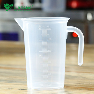 Tasse à mesurer L-Beans 1000 ml avec couvercle, échelle graduée transparente, équipement de cuisine pour la pâtisserie et le thé au lait - Product Image 4