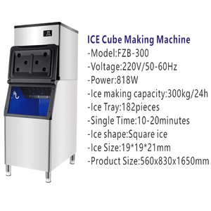 300kg 500kg 1000kg Commercial <b>Ice</b> Cube Block Making Machine <b>Maker</b> for Business Price Home Automatic 300kg 500kg 600kg 1000kg Big - Product Image 2