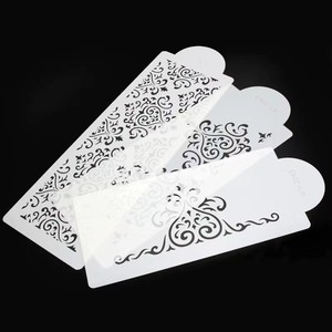 Pochoir de décoration pour gâteau d'anniversaire à bordure en dentelle damassée, outil de pâtisserie, moule à biscuits, fondant et pâtisseries - Product Image 4