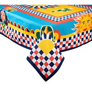 Nappe Excelsa Sicilian Rhapsody en coton 140x180 cm multicolore - Product Image 2