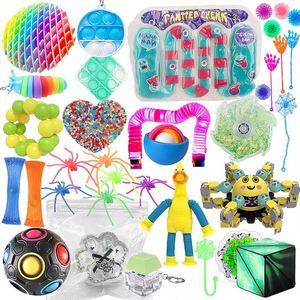 Juego de Juguetes Sensoriales Antiestrés: Bolas de Compresión Anti-Pinchazos, Spinner de Cadena y Juguetes Blandos Taba para Niños - Product Image 4