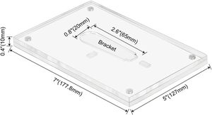 <b>4</b>*6-inch Acrylic Transparent Picture <b>Frame</b>, Desktop <b>Photo</b> Stand, Wall Magnetic Picture <b>Frame</b> - Product Image 2