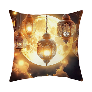 Funda de Almohada de Ramadán al por Mayor, Funda de Cojín con Diseño de <span class=keywords><strong>Luna</strong></span> y Mezquita para Sofá, Sala de Estar, Eid Mubarak - Product Image 6