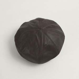 Nuevo Sombrero Boina de Piel Sintética Suave Imitación Borrego para Mujer, Estilo Newsboy Simple, Colección Otoño-Invierno 2024 - Product Image 5