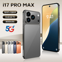 Smartphone 2025 I17 Pro Max 5G Terlaris, Layar OLED HD 108MP 120Hz, Gaming, Versi Global CDMA/LTE