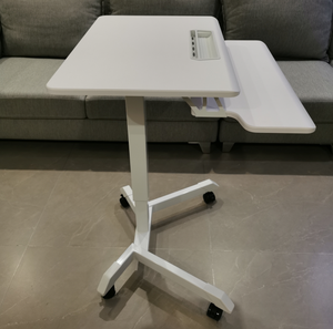 Офис, регулируемый по одной высоте, сидячий Рабочий стол для мобильного компьютера с <span class=keywords><strong>4</strong></span> колесами, поднос для клавиатуры - Product Image 1