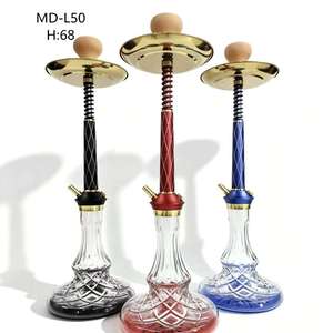 Metal Hookah Standalone Base Glass Hookah Bowl Spring Tobacco Pipe Holder for Lounge <b>Bar</b> - Product Image 1