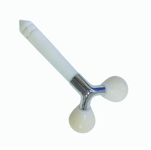 Rodillo Facial 3D en Forma de Y de Jade Blanco Xiuyan Natural, Venta al Por Mayor de Fábrica OEM, Rodillo de Belleza para Adelgazar y Levantar el Rostro - Product Image 1