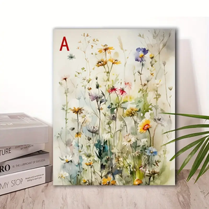 Decorazione casa soggiorno nordico moderno piante fresche acquerello parete arte stampata <span class=keywords><strong>fiori</strong></span> selvatici pittura <span class=keywords><strong>su</strong></span> <span class=keywords><strong>tela</strong></span> - Product Image 3