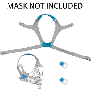 Arnés para <span class=keywords><strong>mascarilla</strong></span> CPAP compatible con la <span class=keywords><strong>mascarilla</strong></span> <span class=keywords><strong>F20</strong></span>, arnés facial completo para <span class=keywords><strong>mascarilla</strong></span> CPAP y clip magnético para soporte durante el sueño - Product Image 2