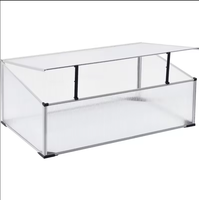 100x60x40/30cm vente en gros efficace mini-PC serres cadre en métal Polycarbonate petit Mini jardin semis protéger et planter