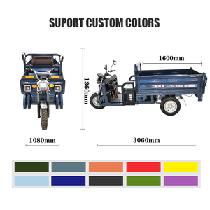 Conception personnalisée Tricycle électrique à 3 roues et vélo solaire pour le commerce avec camion de marchandises - Product Image 5