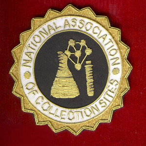 Association nationale des sites de collecte de broderies : Patch brodé en dentelle de haute qualité, à coudre, en tissu, design circulaire de luxe pour G - Product Image 1