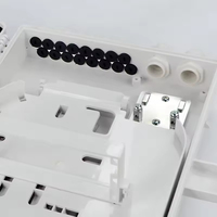 Precio de fábrica 16 núcleos FTTH caja de terminación de fibra óptica 16 puertos Distribución de fibra óptica de acero al aire libre para 4G 3G POE WIFI