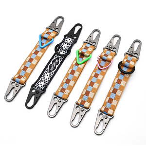 Tùy chỉnh tái chế vải dệt logo Keychain dây đeo bền Keychain ngoài trời Đi Bộ Đường Dài du lịch dây đeo <span class=keywords><strong>Key</strong></span> chủ - Product Image 3