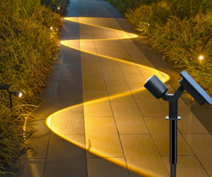 Applique murale à <span class=keywords><strong>LED</strong></span> solaire étanche 2 en 1 pour jardin <span class=keywords><strong>extérieur</strong></span>, paysage, chemin de cour, pelouse, couloir. - Product Image 1