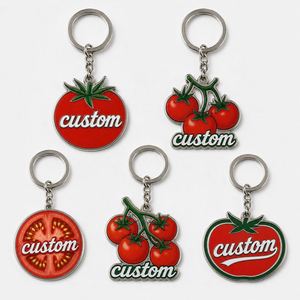 Llaveros Personalizados al por Mayor con Forma de Tomate, Llaveros Frescos para Fruterías, Verdulerías, Granjas, Supermercados, Promociones y Recuerdos - Product Image 1