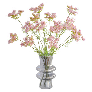Fiori Artificiali in Schiuma a 3 Teste Stile Queen Anne's Lace per Decorazioni Floreali Nordiche per Casa, Soggiorno e Matrimoni - Vendita all'Ingrosso - Product Image 5