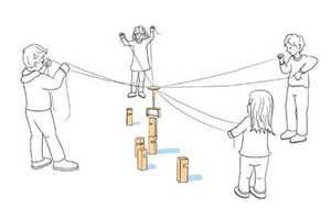 Blocchi <span class=keywords><strong>di</strong></span> Costruzione in <span class=keywords><strong>Legno</strong></span> <span class=keywords><strong>di</strong></span> Faggio Massiccio, Gioco <span class=keywords><strong>di</strong></span> Impilamento Torre Froebel per fino a 16 Giocatori, per Bambini e Adulti - Product Image 5