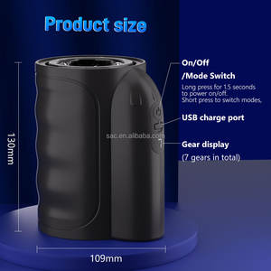 Mainan seks mesin perangkat penetrasi ganda alat teleskopik Putar 7 kecepatan pria cocknove elektrik untuk pria untuk masturbasi - Product Image 6