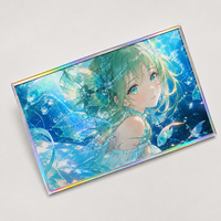 Planches d'art holographiques en acrylique personnalisées, décorations de bureau populaires sur le thème de l'anime ; idéales pour les promotions commerciales