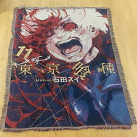 Manta de Jacquard Personalizada con Diseño de Anime, Tejido Raschel, Tapiz Único para Cama