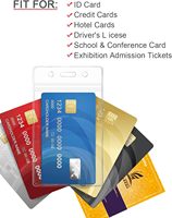 Porte-cartes d'identité imperméables en PVC, personnalisés, pour les entreprises, les étudiants, les expositions, porte-badge, porte-nom, plastique souple transparent