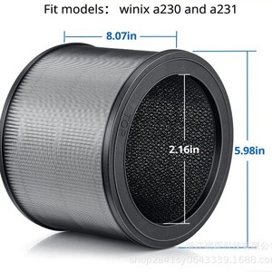 Filtro HEPA RuiChen A230 A231 de 3 Etapas de Filtración, Repuesto para Purificador de Aire Doméstico - Product Image 4