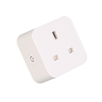 Prise intelligente Tuya WiFi, norme britannique 13A, adaptateur de voyage en cuivre avec minuterie et télécommande via Alexa