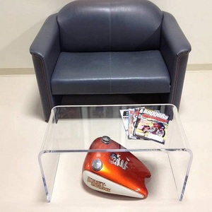 Tùy Chỉnh Kích Thước Thiết Kế Hiện Đại Trong Suốt Thấp Chiều Cao Đồ Nội Thất Phòng Khách U Hình Dạng Rõ Ràng Acrylic Giao Diện Điều Khiển Bảng End Bảng - Product Image 6