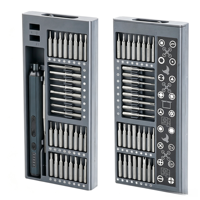 Ensemble de tournevis électriques de précision 68-en-1, kit d'outils de réparation multifonction sans fil pour le démontage et le vissage