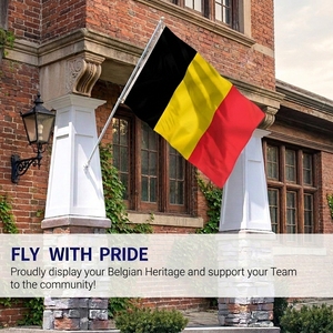 Bandera de Bélgica de 90x150cm, Impermeable y Resistente a los Rayos UV, con Ojales Duraderos para Jardín y Patio - Product Image 3