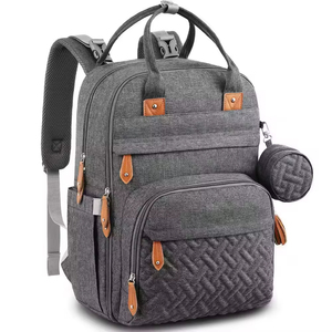 Mochila de Maternidad Impermeable de PU con MOQ Bajo, Bolsa de Viaje para Mamá y Bebé, Cambiador Portátil con Cierre de Cremallera - Product Image 4