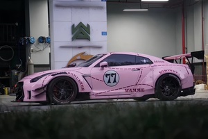 ชุดบอดี้กันชนสำหรับรถ Nissan GTR35 GT-R35อัพเกรดได้กระโปรงข้างสปอยเลอร์หน้าและหลังชุดตัวถังกว้าง <span class=keywords><strong>V2</strong></span>ปอนด์ - Product Image 4