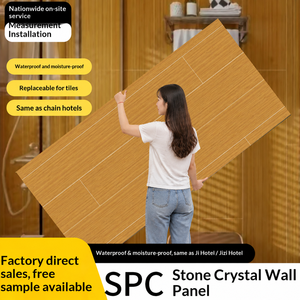 Paneles de Pared con Textura de Piedra SPC, Azulejos para Baño, Revestimiento de Pared de Piedra y Plástico, para Cuartos de Ducha de Hotel, Instalación Rápida, Impermeable - Product Image 6