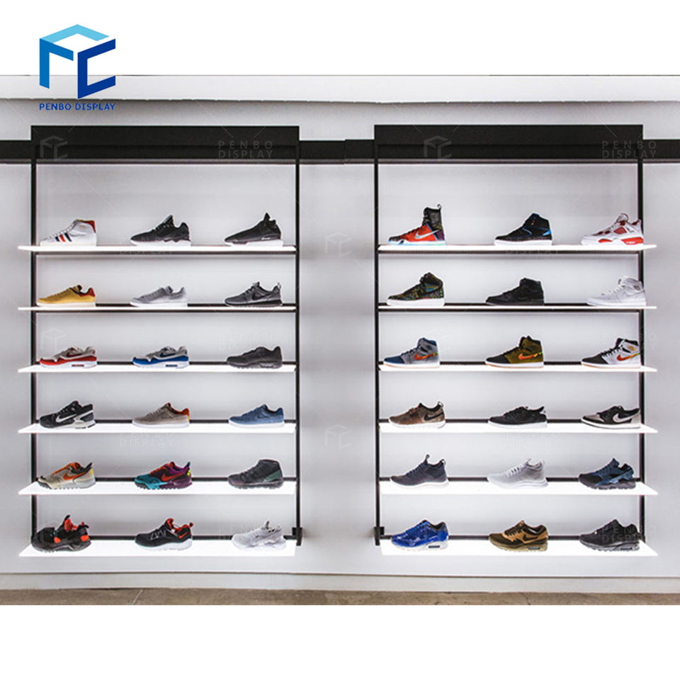 Penbo Display - Modern Metal Shoe Rack for Shop Decorative